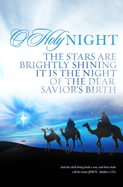 Picture of O Holy Night Christmas Regular Size Bulletin