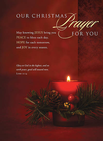 Picture of Prayer Christmas Bulletin Luke 2:14  (Pkg of 100)