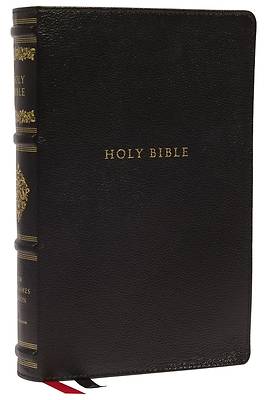 Picture of Nkjv, Personal Size Reference Bible, Sovereign Collection, Leathersoft, Black, Red Letter, Thumb Indexed, Comfort Print