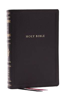 Picture of RSV Personal Size Bible with Cross References, Black Genuine Leather, Thumb Indexed, (Sovereign Collection)