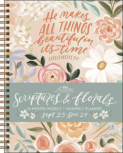 Picture of Scriptures and Florals 16-Month 2023-2024 Weekly/Monthly Planner Calendar