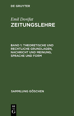 Picture of Theoretische Und Rechtliche Grundlagen, Nachricht Und Meinung, Sprache Und Form