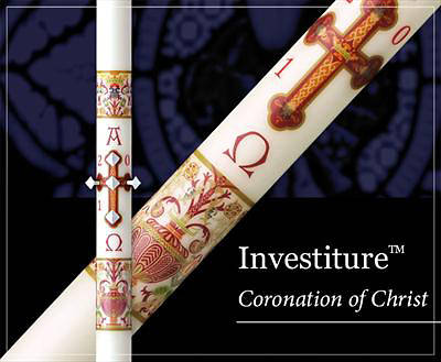 Picture of Investiture (Coronation of Christ) Paschal Candle