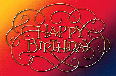 Picture of Calligraphy: Happy Birthday Postcard (Package of 25)
