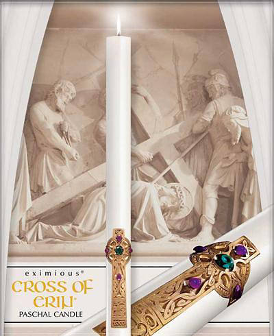 Picture of Cross of Erin Paschal Candle