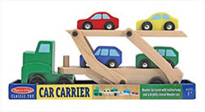 Picture of Car Carrier Truck & Cars Wooden Toy Set