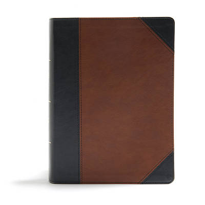 Picture of CSB Study Bible, Black/Tan Leathertouch, Indexed