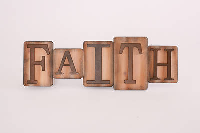 Picture of Faith Plaque Wall Wood