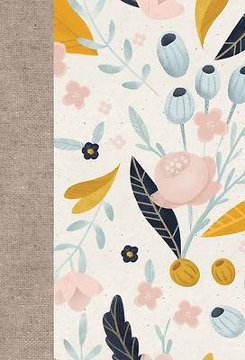 Picture of ESV Large Print Compact Bible, Red Letter (Hardcover, Spring Bloom Design)