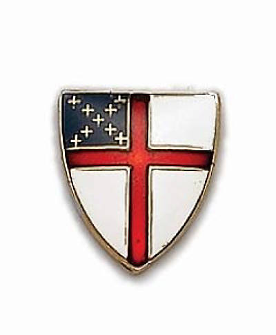 Picture of Shield With Red Cross and Blue /White Pin
