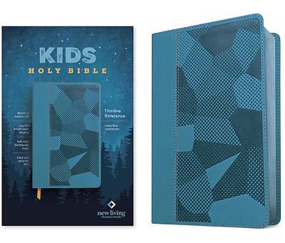 Picture of NLT Kids Bible, Thinline Reference Edition (Leatherlike, Camo Blue, Red Letter)