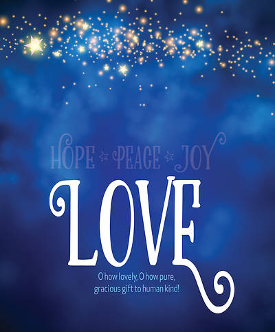 Picture of Love Night Sky Advent Bulletin, Large (Pkg of 50)