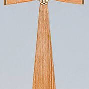 Picture of Koleys K490 78" Sold Brass Cross with Oak