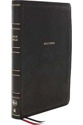 Picture of Nkjv, Deluxe Thinline Reference Bible, Leathersoft, Black, Red Letter Edition, Comfort Print