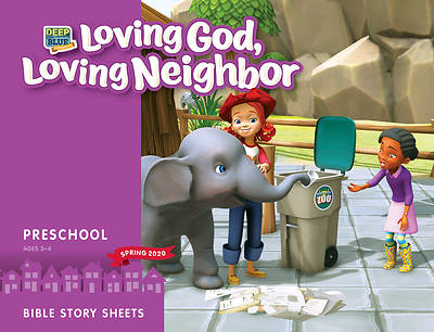 Picture of Deep Blue Connects Preschool Bible Story Sheets Spring 2020