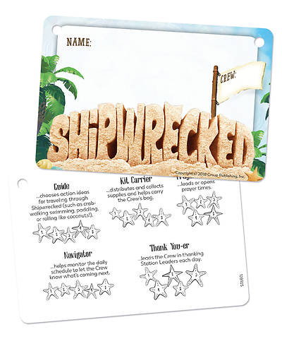 Picture of Vacation Bible School (VBS) 2018 Shipwrecked Name Badges - Pkg of 10