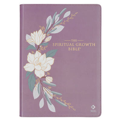 Picture of Nlt, the Spiritual Growth Bible (Faux Leather, Purple)