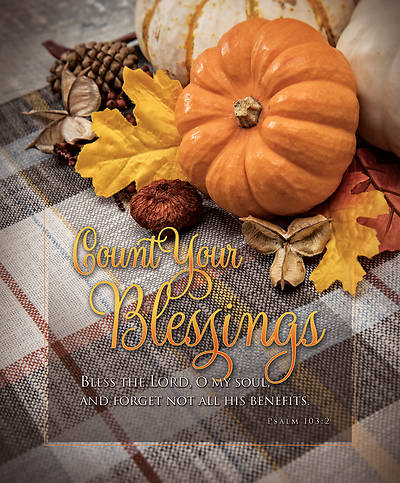 Picture of Count Your Blessings Legal Size Bulletin Psalm 103:2 NIV
