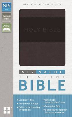 Picture of NIV, Value Thinline Bible, Imitation Leather, Gray/Black