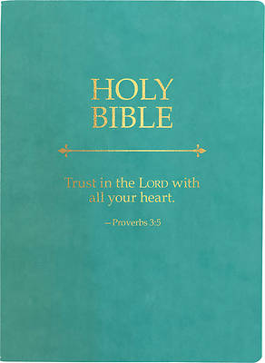 Picture of KJV Holy Bible, Trust in the Lord Life Verse Edition, Large Print, Coastal Blue Ultrasoft