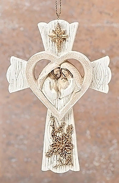 Picture of Holy Family Ornament -Cross