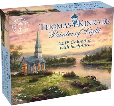 Picture of Thomas Kinkade Painter of Light with Scripture 2018 Day-To-Day Calendar