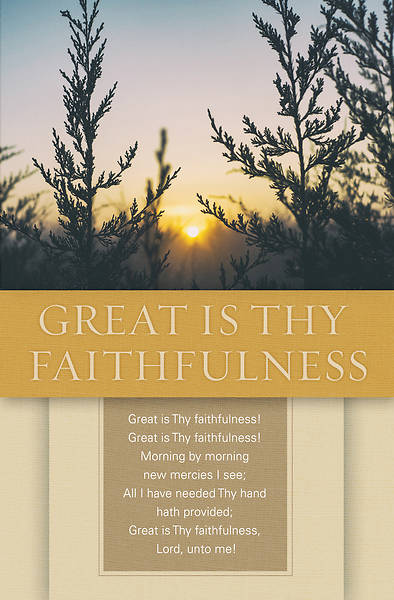 Picture of Great is Thy Faithfulness General Regular Size Bulletin