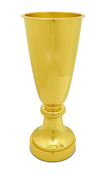 Picture of Tall Brass Vase with Round Base
