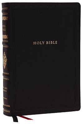 Picture of Kjv, Wide-Margin Reference Bible, Sovereign Collection, Leathersoft, Black, Red Letter, Comfort Print