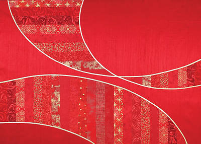Picture of Helix Red Dupioni Altar Frontal