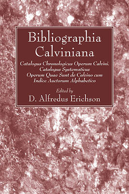 Picture of Bibliographia Calviniana