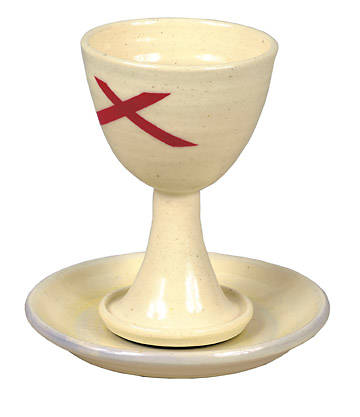Picture of Chalice and Paten White DOC Earthenware