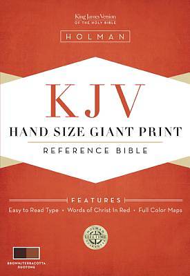 Picture of Hand Size Giant Print Reference Bible-KJV