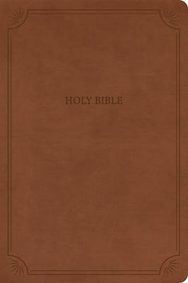 Picture of NASB Large Print Thinline Bible, Value Edition, Brown Leathertouch