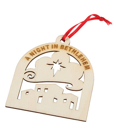 Picture of Night in Bethlehem Wood Ornament pkg 10