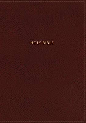 Picture of NKJV, Deluxe Reference Bible, Personal Size Giant Print, Imitation Leather, Red, Indexed, Red Letter Edition, Comfort Print