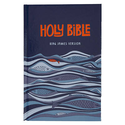 Picture of KJV Kids Bible, 40 Pages Full Color Study Helps, Presentation Page, Ribbon Marker, Holy Bible for Children Ages 8-12, Blue Hardcover