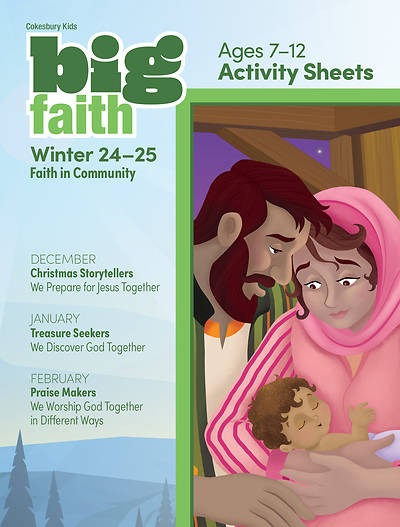 Picture of Cokesbury Kids Big Faith Winter 2024-25 Activity Sheets Ages 7-12