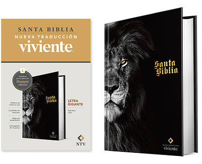 Picture of Biblia Letra Gigante Ntv Con Filament, León (Tapa Dura, Letra Roja)