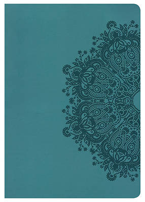 Picture of HCSB Super Giant Print Reference Bible, Teal Leathertouch