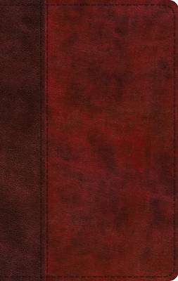 Picture of ESV Large Print Thinline Bible, Red Letter (Trutone, Burgundy/Red, Timeless Design)