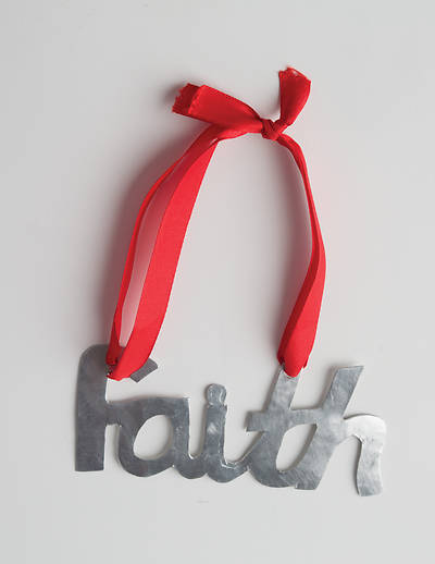 Picture of Tin Ornament Faith