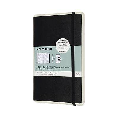 Picture of Moleskine Paper Tablet, Smart Planner, Large, Weekly Notebook, 12m, Black, Hard Cover (5 X 8.25)