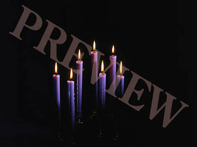 Picture of Download Still Tenebrae Candles with Black Background