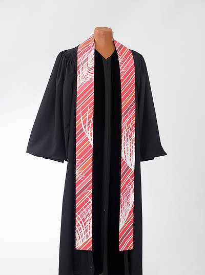 Picture of Red Botanical Stole