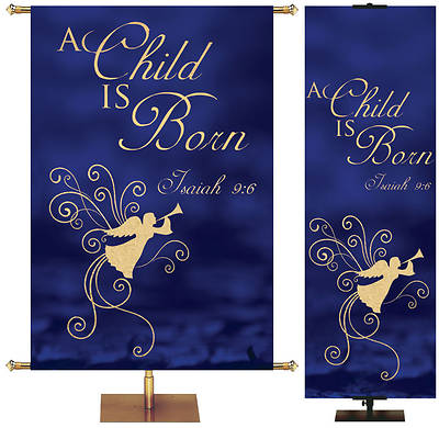 Picture of A Child Is Born Christmas Foil Banner