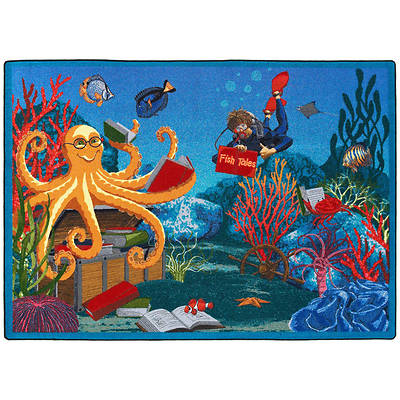 Picture of Fish Tales Children's Area Rug Rectangle 10'9" x 13'2"