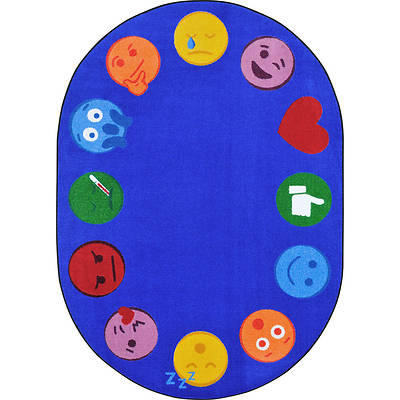 Picture of Emoji Edge Children's Area Rug