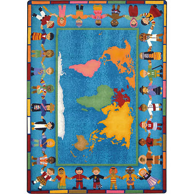 Picture of Hands Around the World Children's Area Rug Rectangle 7'8" x 10'9"