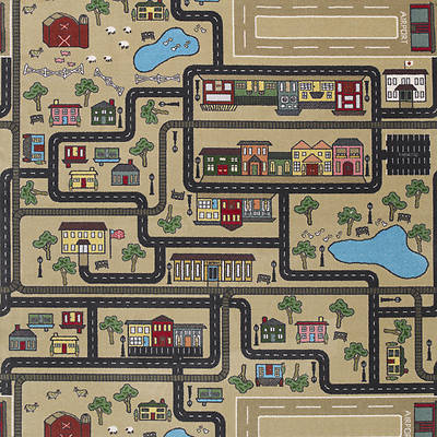 Picture of Tiny Town Children's Area Rug Sandstone 5'4" x 7'8"